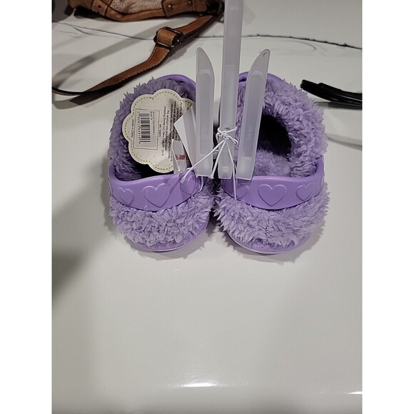 First Steps By Stepping Stones Purple Fur Lined Slip On Clogs ~ Size 6~ NWT - Picture 4 of 8